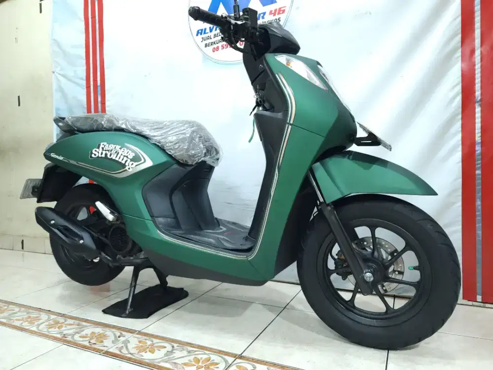 HONDA GENIO FABOLUS CBS ISS TH 2024 NIK 2023 HIJAU ARMY MULUS GRESS
