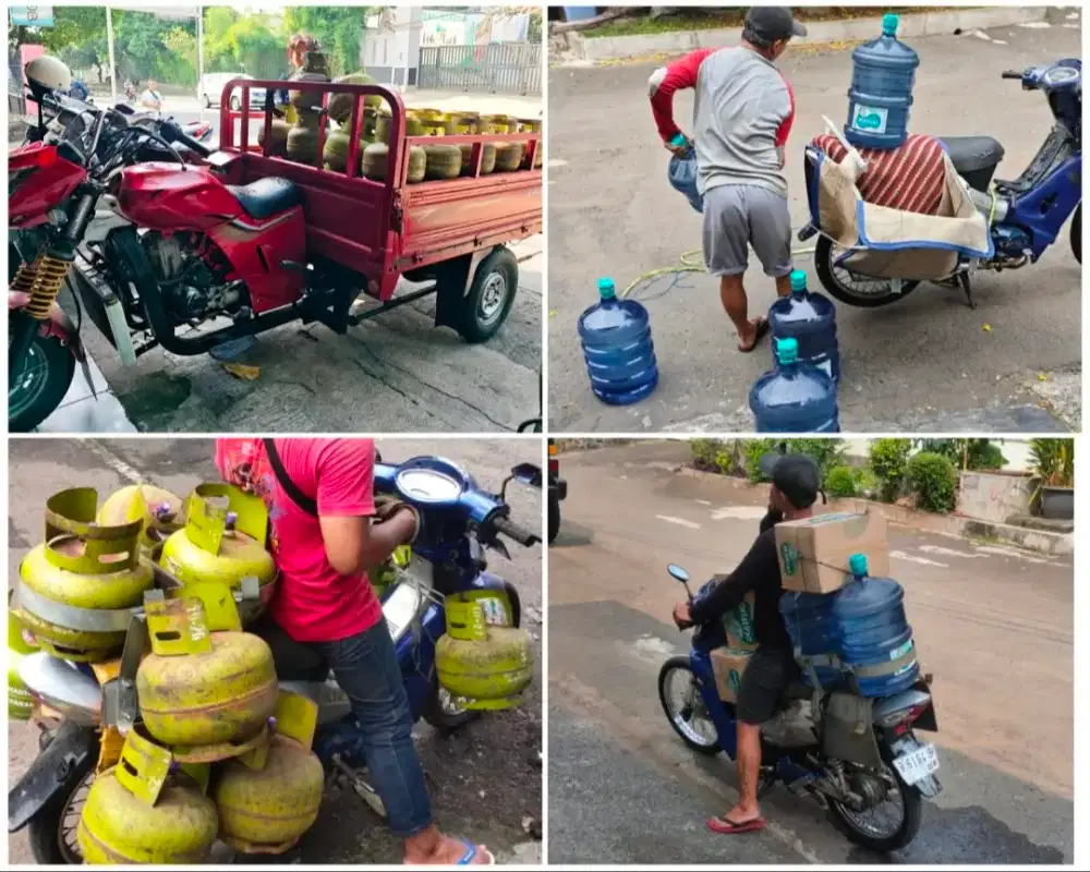 Dibutuhkan kurir harian antar galon & gas 3kg
