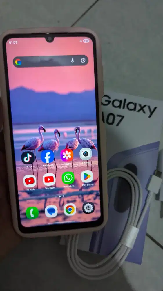 Samusung A07 4/128  Baru 3 hari kaya baru