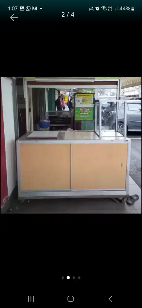 Dijual Cepat Gerobak Aluminium untuk Jualan Mie Ayam/Bakso