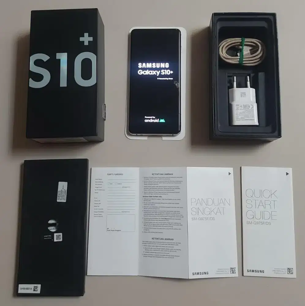 Samsung S10+ 8/128 Lengkap ex SEIN