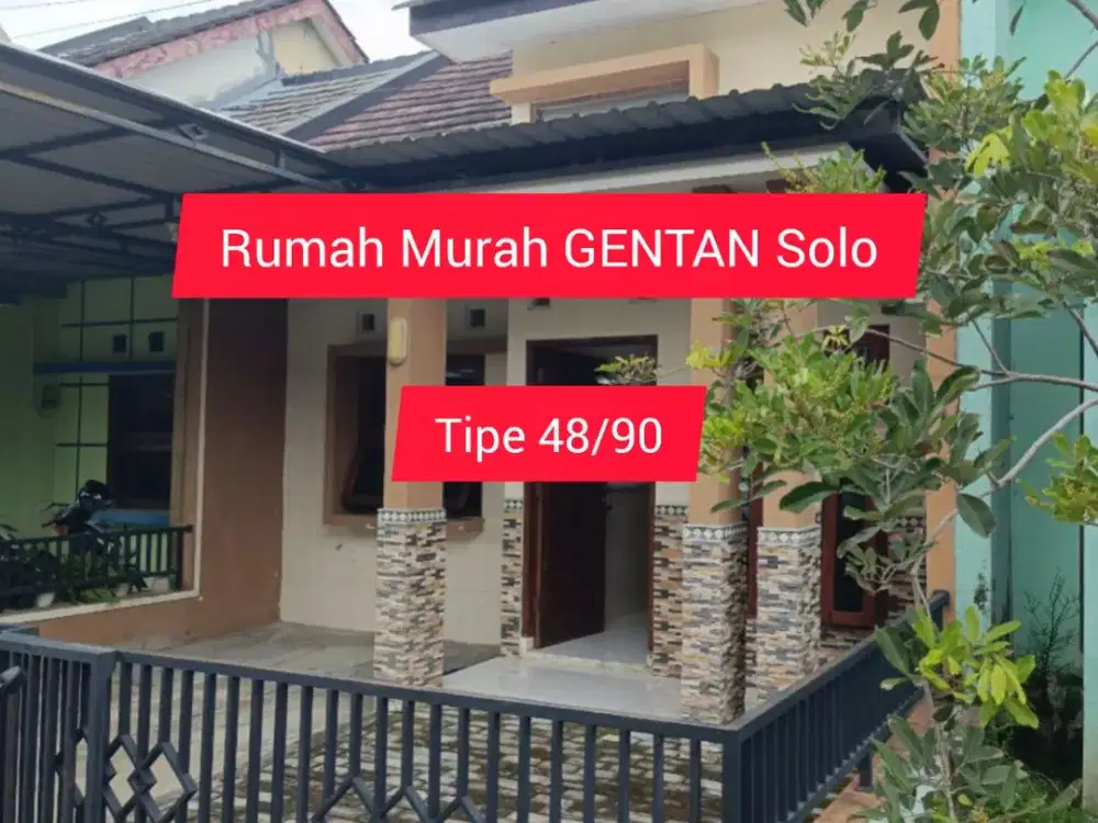RUMAH HUNIAN MURAH SELATAN GENTAN DI DUWET BAKI SUKOHARJO DEKAT SOLO