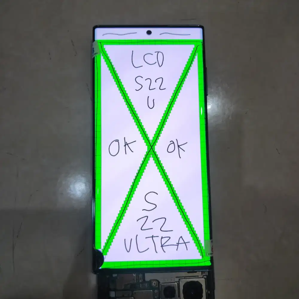 LCD SAMSUNG GALAXY S22 ULTRA ORIGINAL MINUS RINGAN FUNGSI 100% NORMAL
