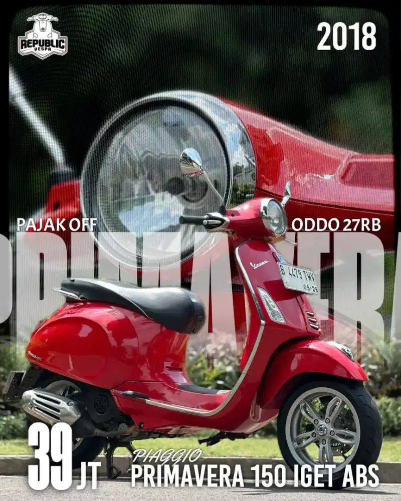 VESPA PRIMAVERA 150 IGET ABS THN 2018 PERFECT CONDITION