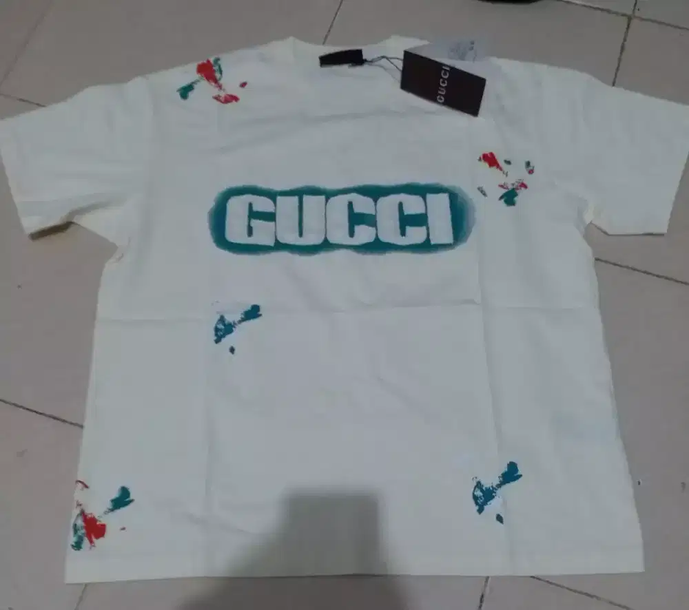 Kaos GUCCI original Size XL (LD120/125), Baru Fulltag
