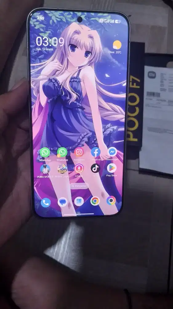 Poco F7 5G 12/528 fullset beserta nota pembelian dan masih ada garansi