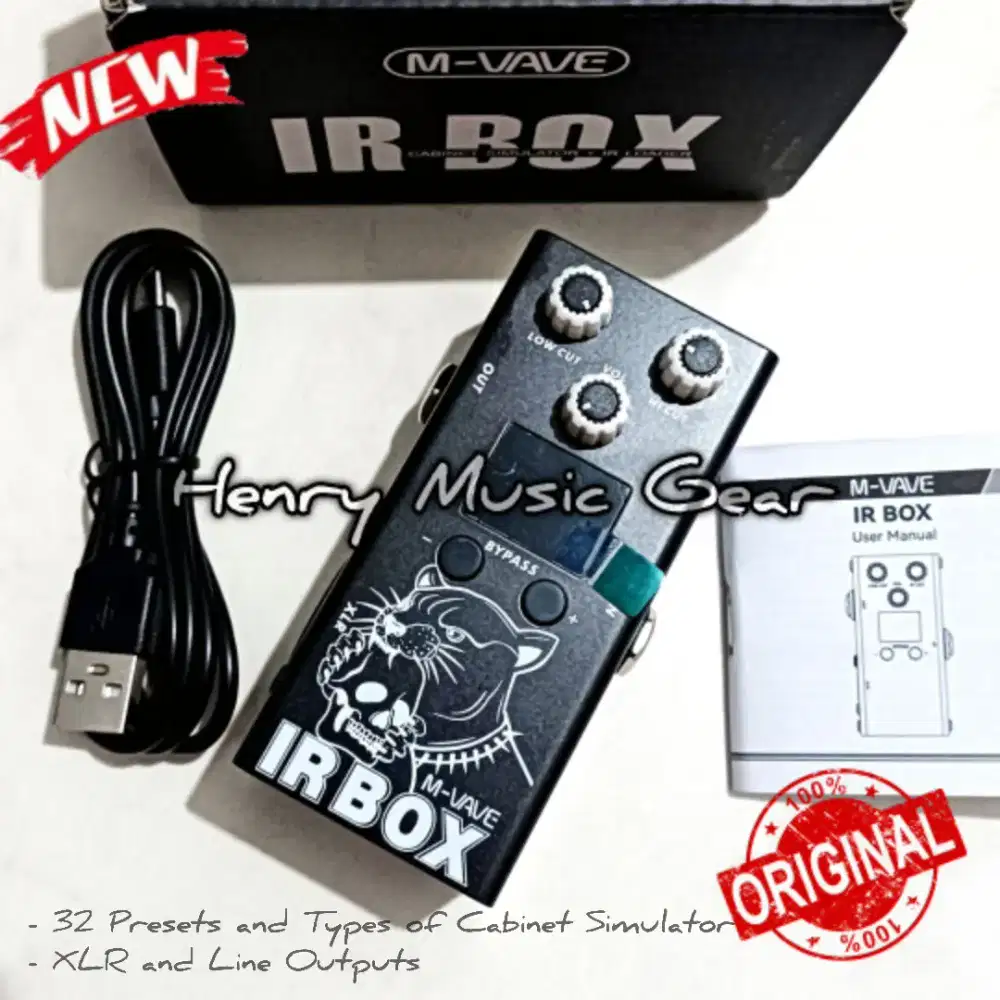 M-Vave IR Box Impulse Response Cabinet Simulator Efek Gitar BARU