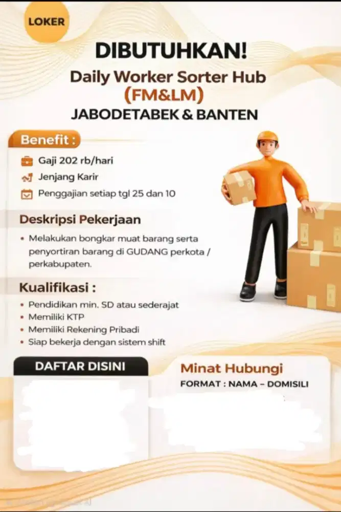 LOWONGAN PEKERJAAN ! ! !