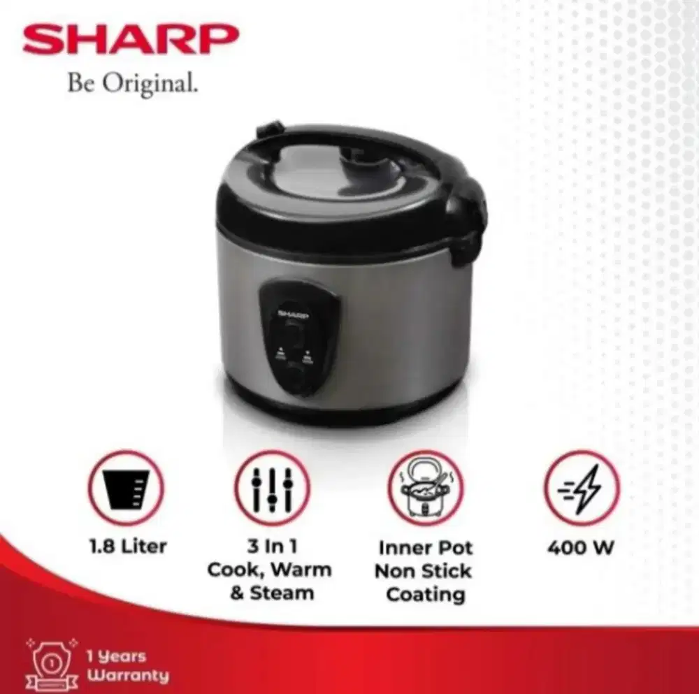rice cooker sharp 1.8L bekas