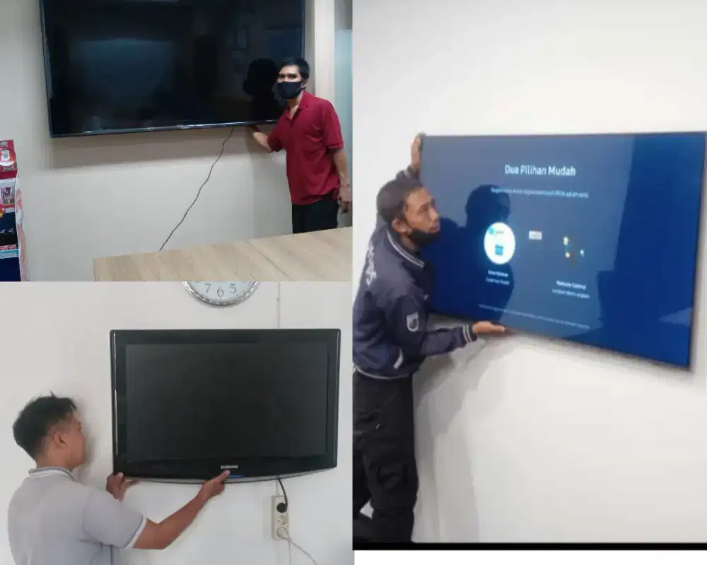 Braket +pasang atau jasa pasang terima rapih breket bracket led tv