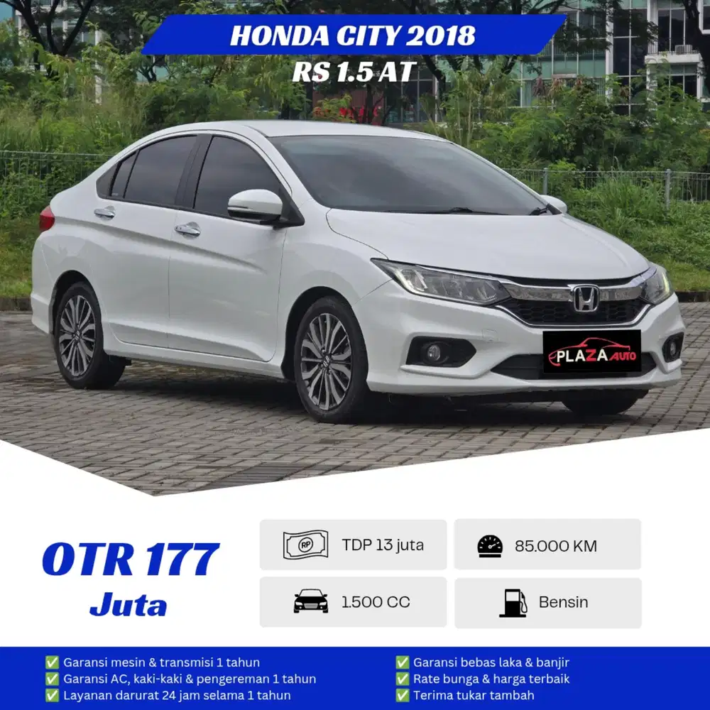 Honda City 2018
RS 1.5 Automatic