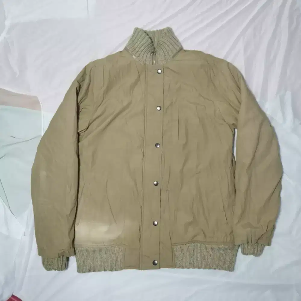 Jaket Bomber Puffer Blue Cross Brand