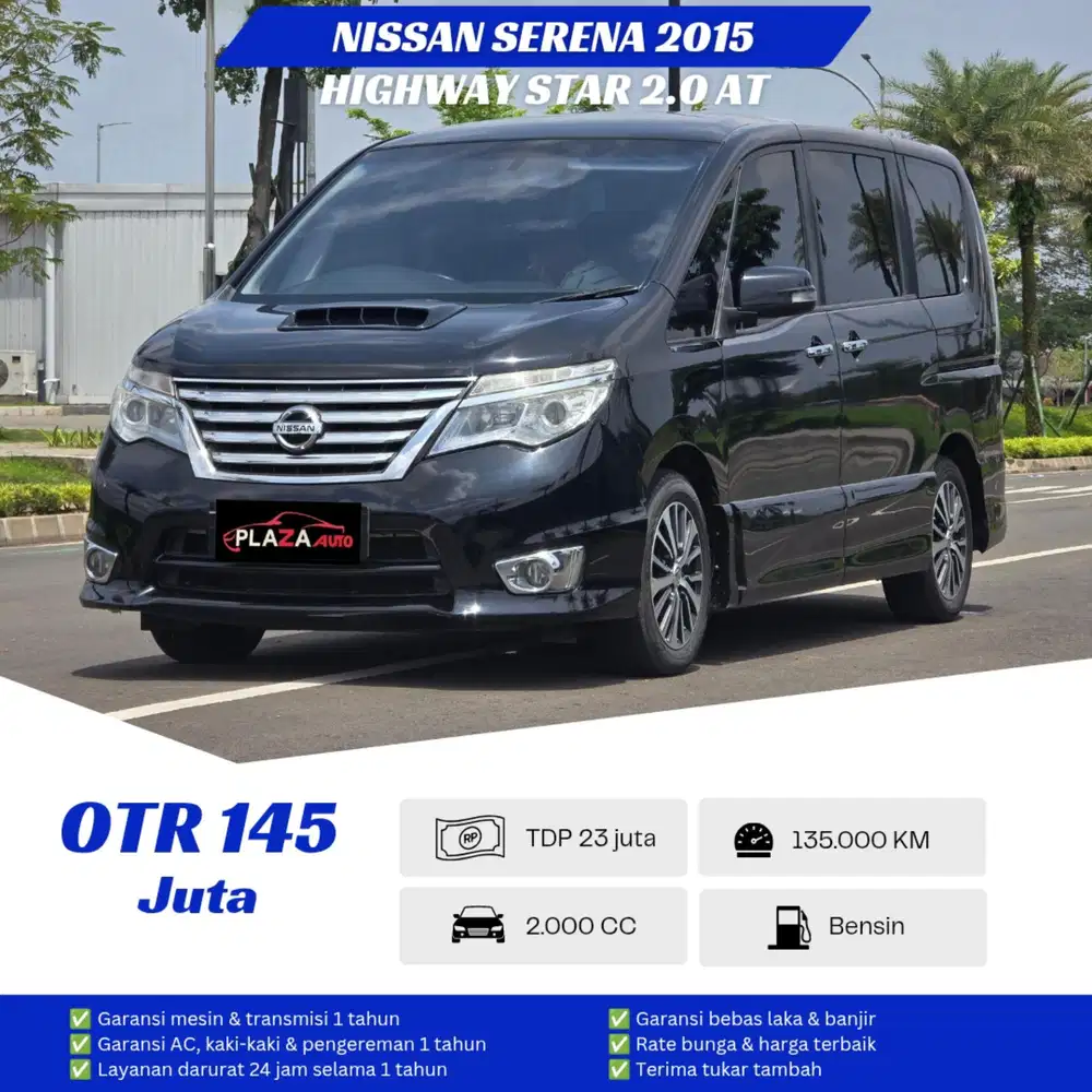 Nissan Serena 2015
Highway Star 2.0 Automatic