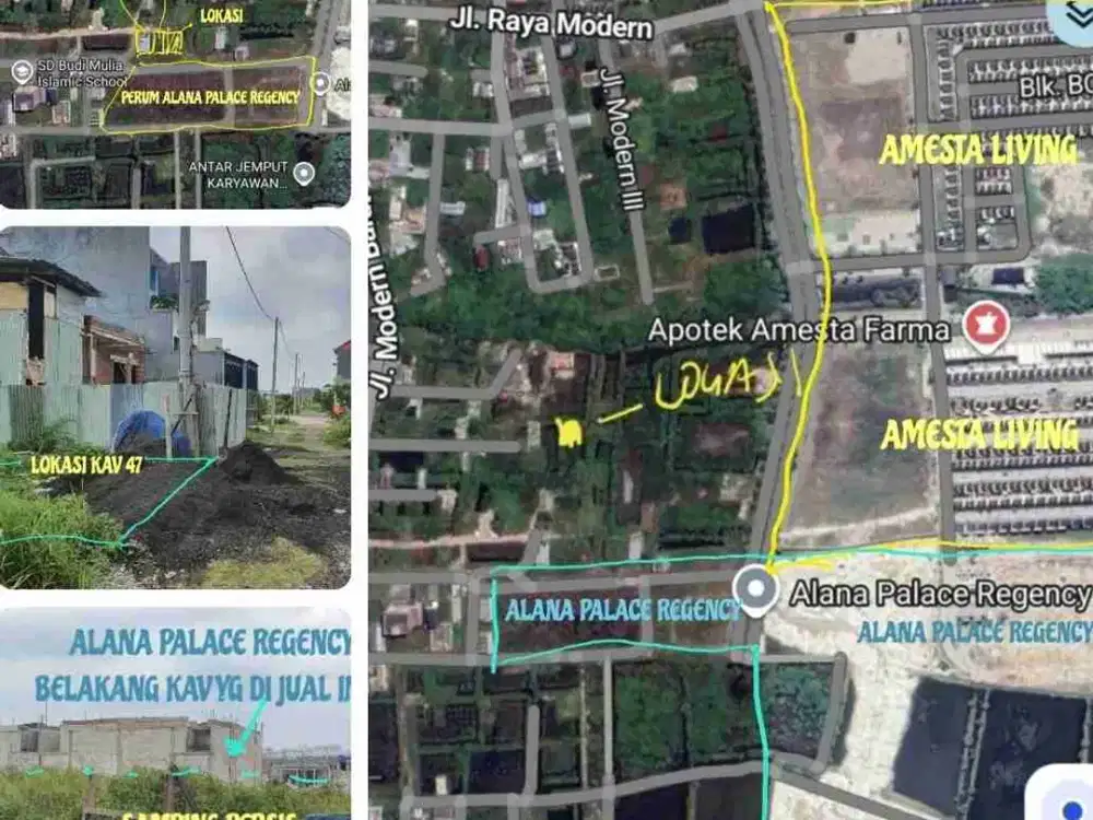 TANAH 200 Mtr sudah Urug - SIAP BANGUN 150 MTR LURUS DR JLN LINGKAR LUAR TIMUR / AMESTA LIVING - GUNUNG ANYAR TAMBAK