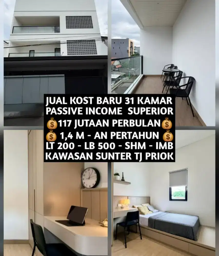 JUAL KOST KOSAN KOSTAN BARU KAWASAN SUNTER TANJUNG PRIOK