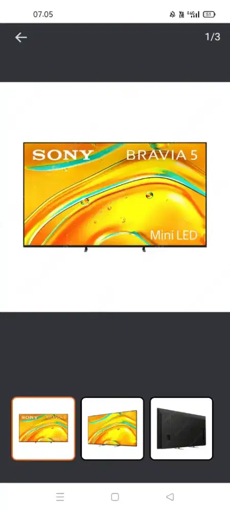 Sony 55 inci google tv