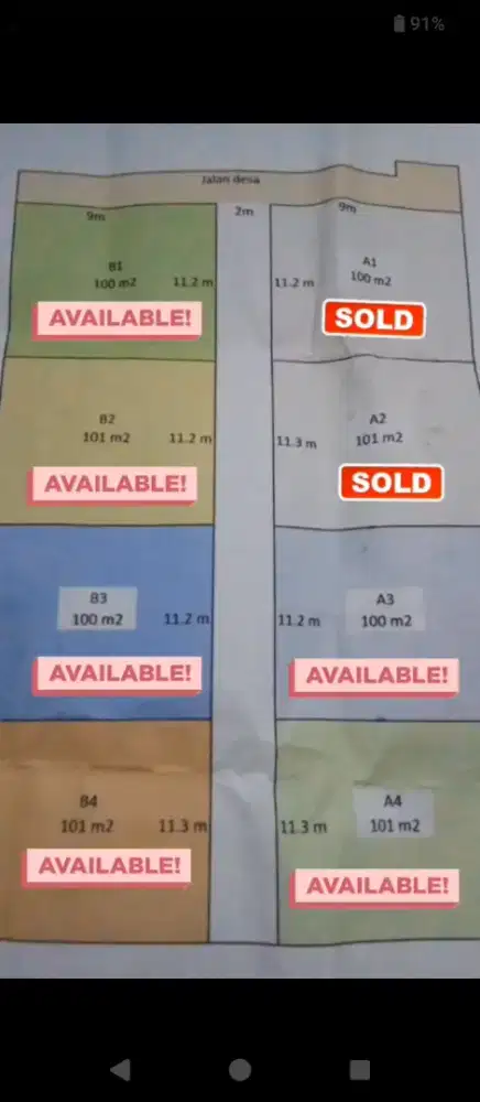 Dijual tanah murah di Yogyakarta