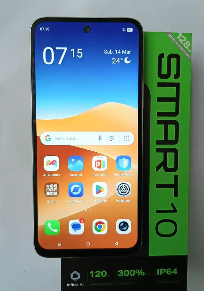 Infinix Smart 10 Ram 4+4/128 Garansi  Panjang