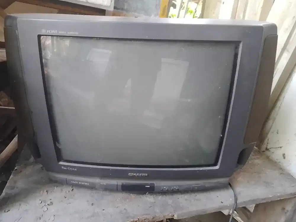 TV Tabung lawas Sharp 19 inchi kondisi mati ada 2 unit