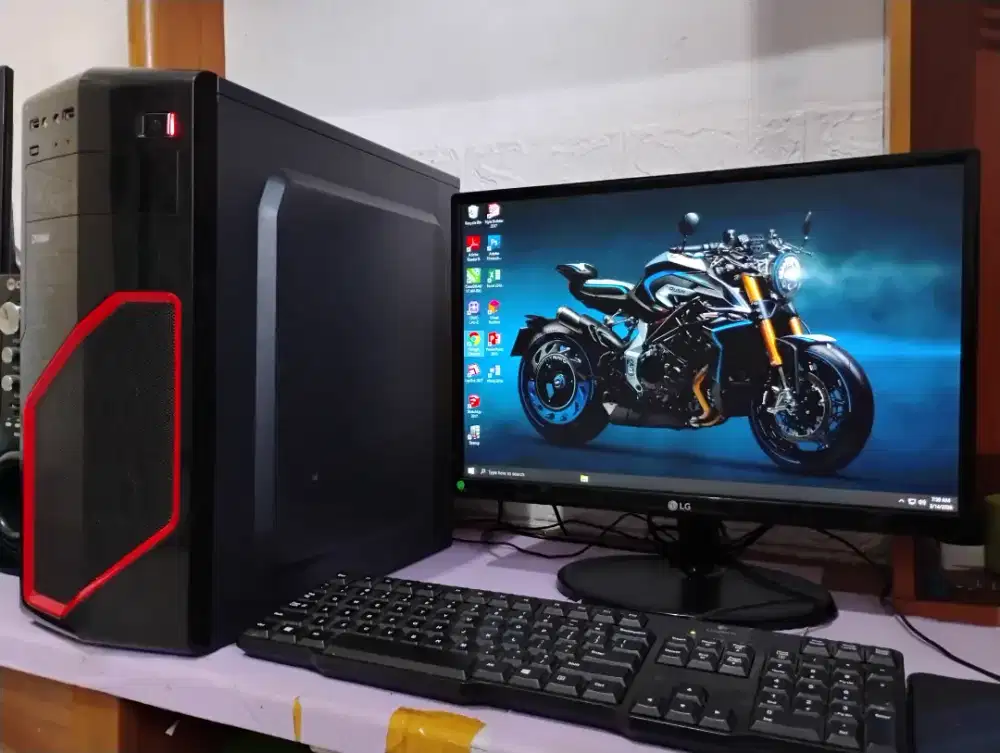 Pc gaming intel core i5 + vga nvidia + ram 8gb + monitor 20inch IPS