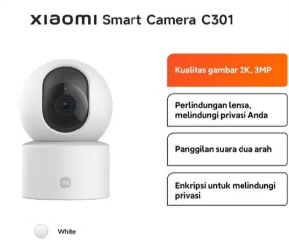 CCTV Xiaomi Smart Camera C301 2K 3MP Ori