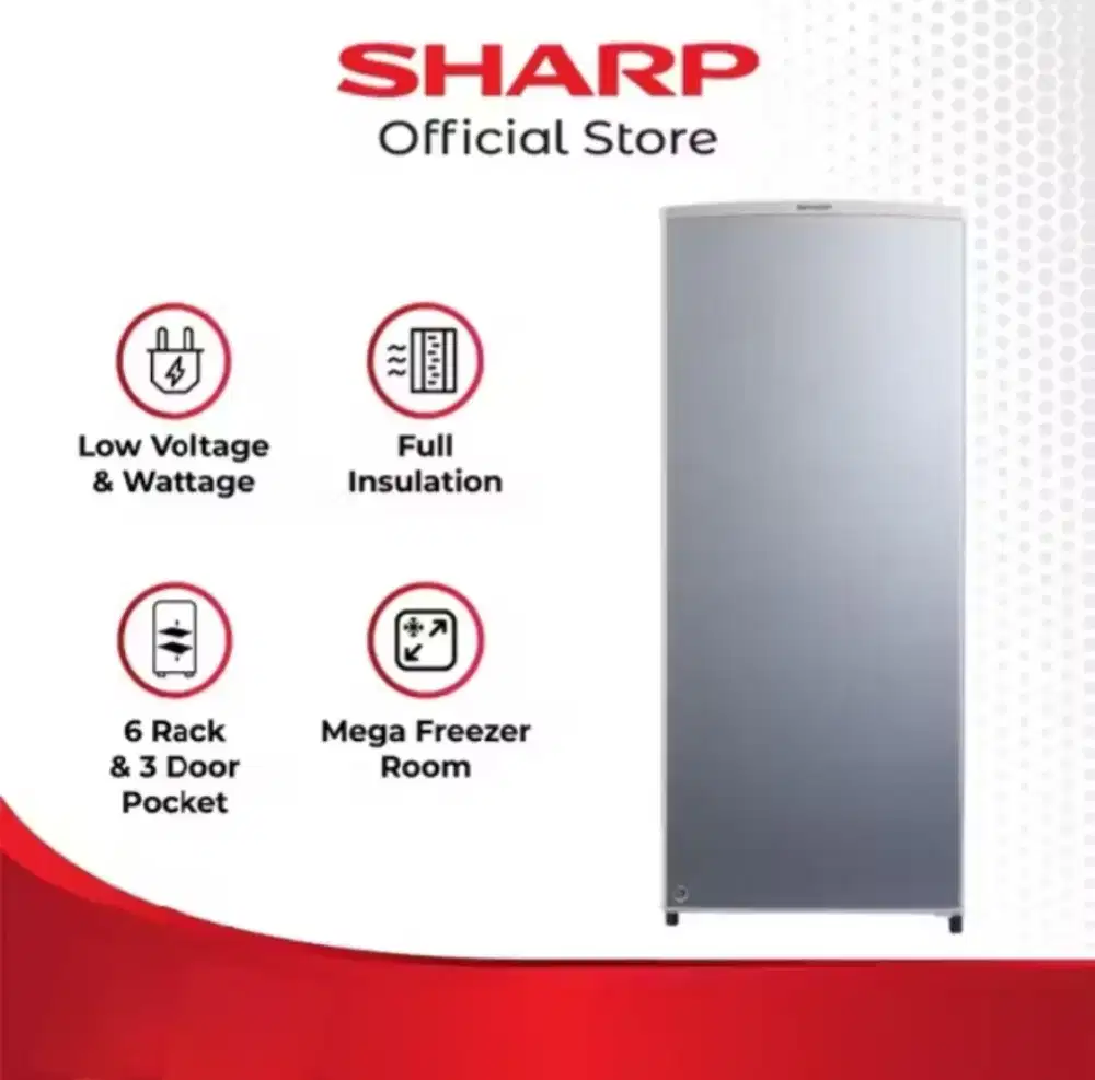 UPRIGHT FREEZER SHARP FJ-M189N-SS