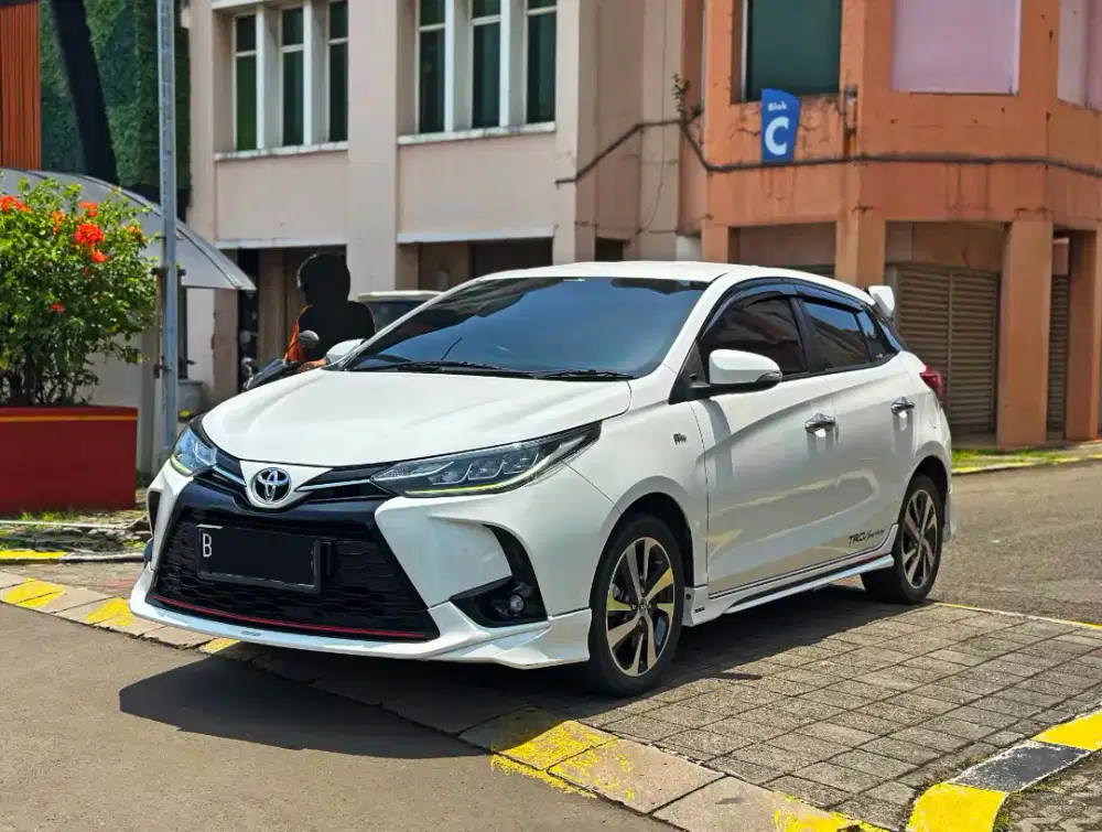 Km 24rb Yaris TRD AT 2021 New Toyota Matic Putih bs TT