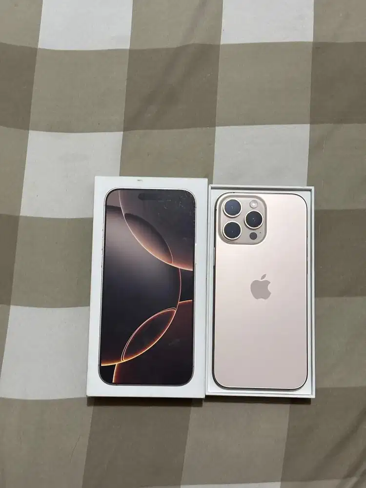 iPhone 16 promax 256GB dessert titanium garansi iBox running mei 2026