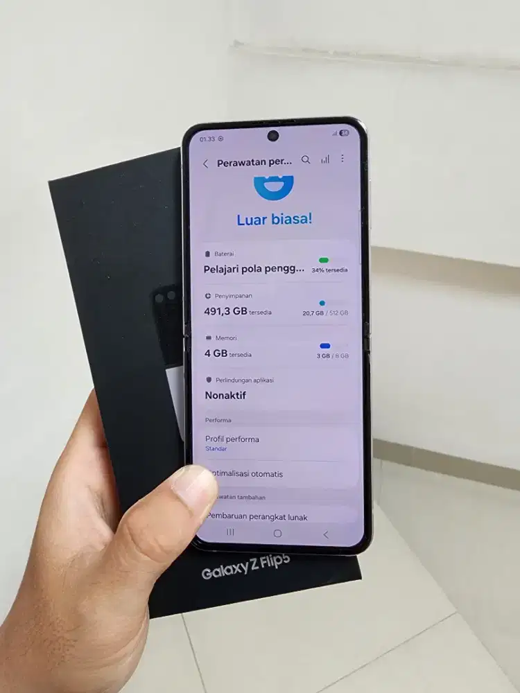 Samsung Galaxy Flip 5 Ram 8GB/Rom 512GB Ungu