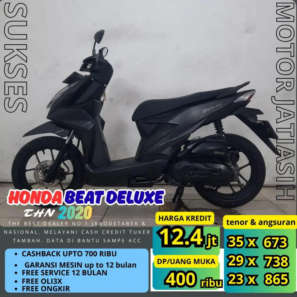 PROMO (SUKSES MOTOR) ANGSURAN TERMURAH DP HONDA BEAT DELUXE 2020