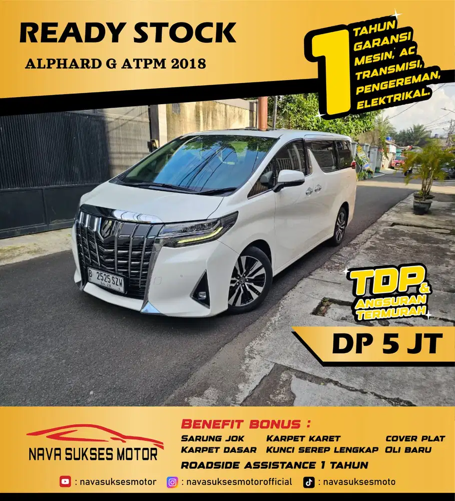 TDP 5 JUTA - ALPHARD G ATPM 2018