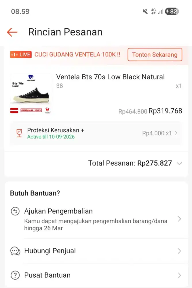 Sepatu ventela new uk 38