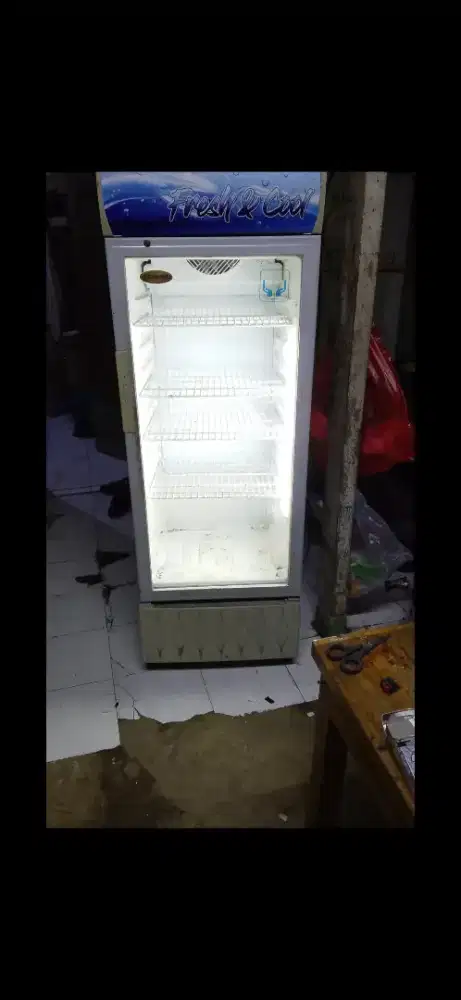 Jual bu kulkas pendingin minuman / showcase ukuran 4 rak