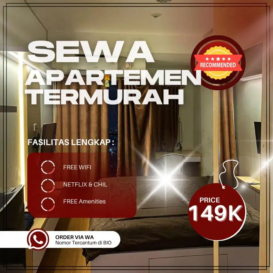 Sewa Apartemen Jakarta Selatan Kalibata City Harian & Transit Termurah
