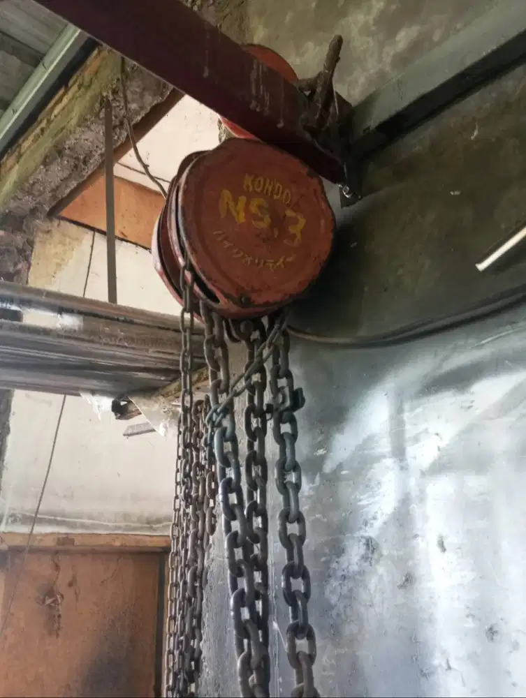 Chain Block KONDO 5 Ton - Rantai Beban 10M / Tarik 20M - Heavy japan