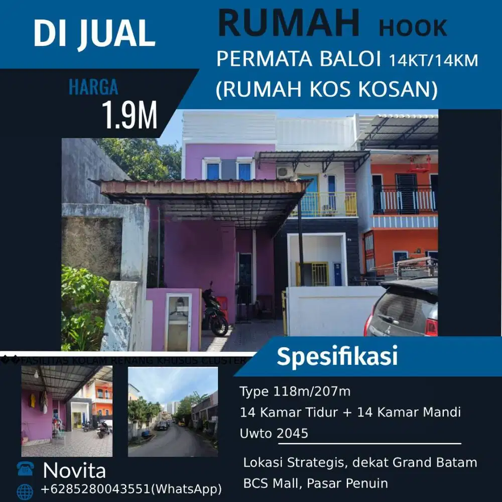 Rumah Hook Permata Baloi (Rumah Kos Kosan )
