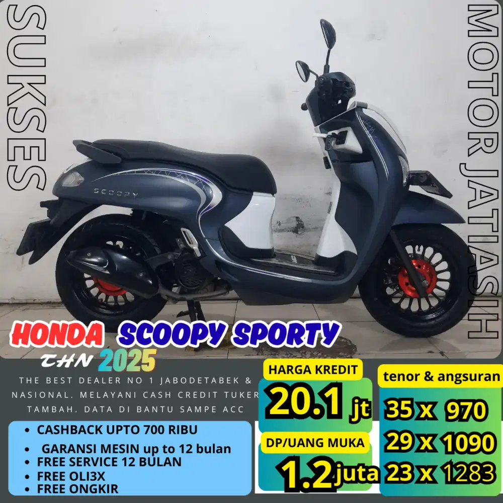 PROMO (SUKSES MOTOR)DP termurah SCOOPY SPORTY 2025