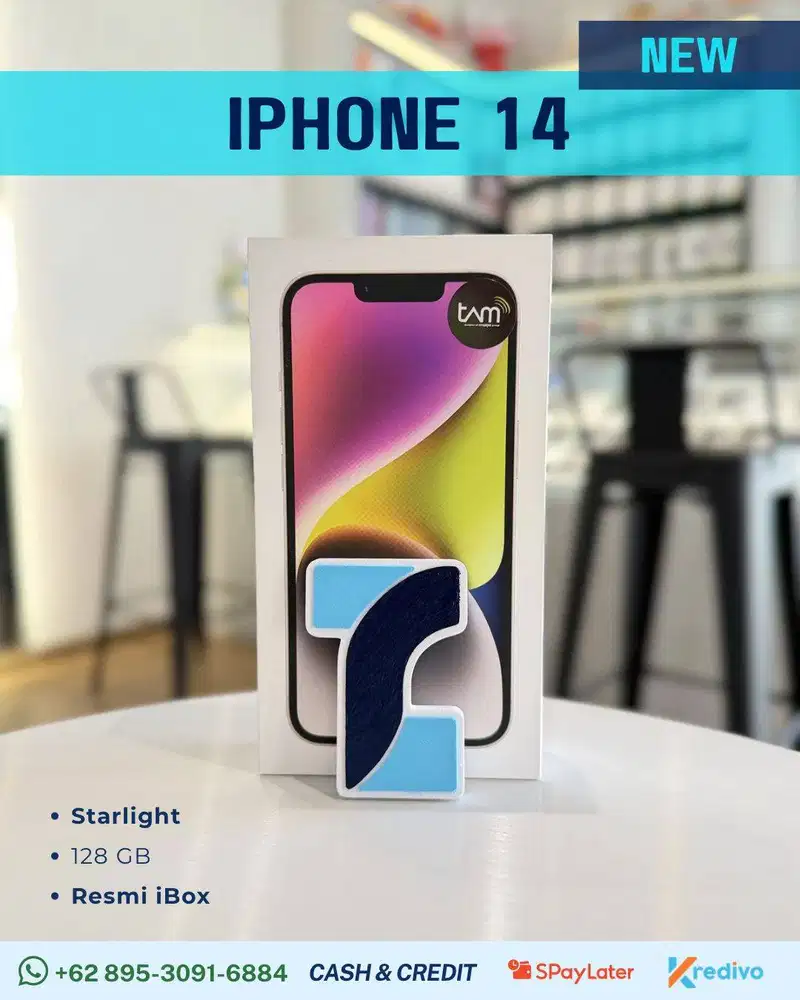 IPHONE 14 128 GB - STARLIGHT NEW SEGEL