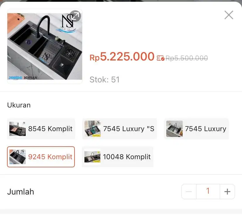 dijual rugi kitchen set luxury digital