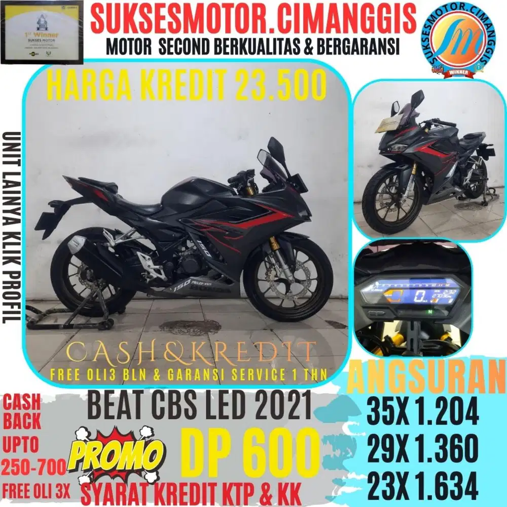 NEW CBR 150R CASHBACK UPTO700RBU FREEOLI3X TERMURAH DP600
