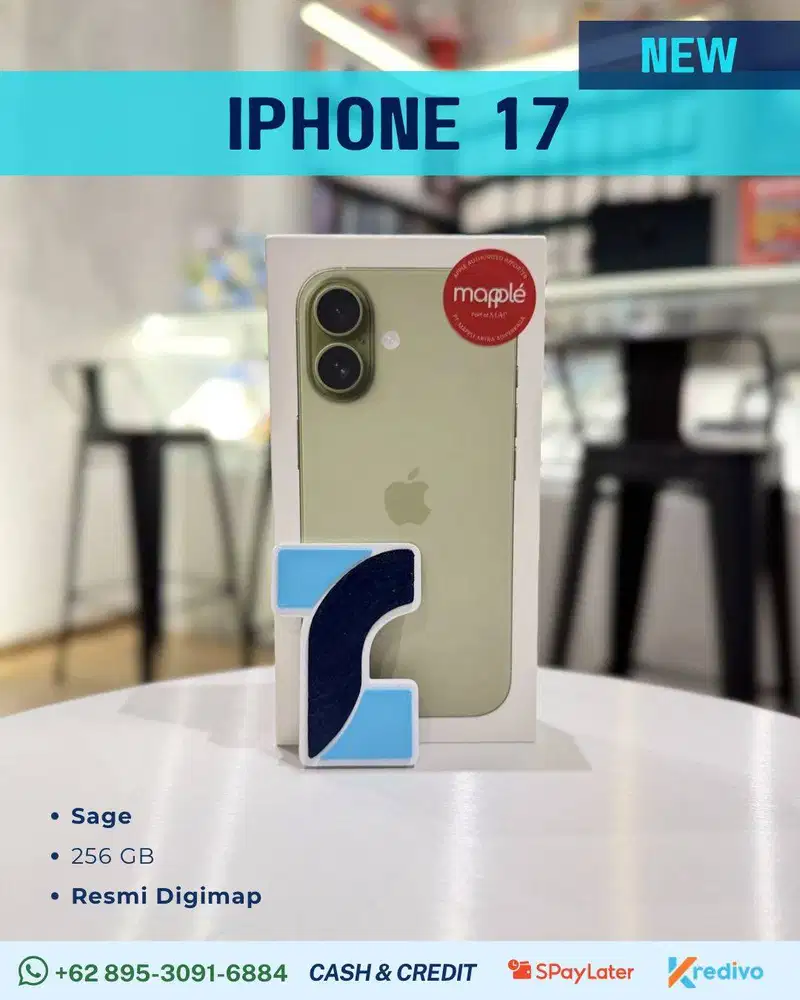 IPHONE 17 256 GB - SAGE (WARNA LANGKA) NEW SEGEL