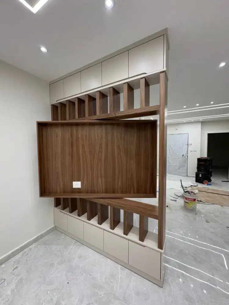 Sekat Partisi Ruangan 2 Muka Minimalis Custom