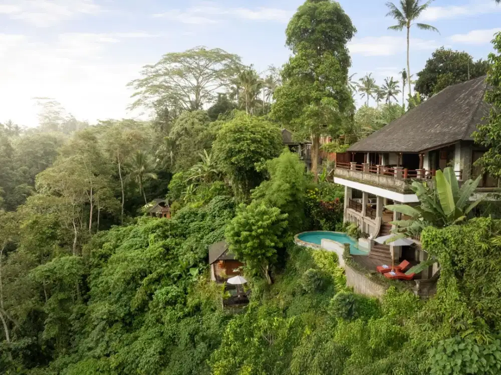 Disewakan 1 Unit Vila Leona Valley View Ubud 2 Lantai Cocok Untuk Acara Keluarga Di Gianyar Bali