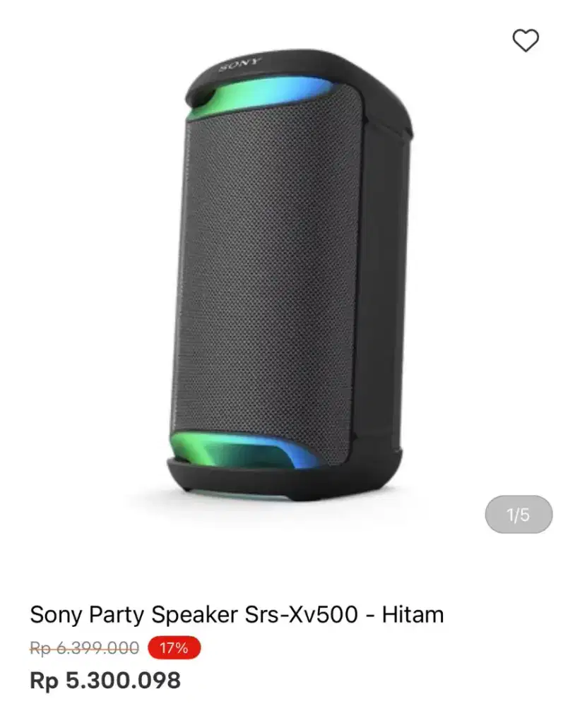 SONY PARTY SPEAKER SRS-XV500