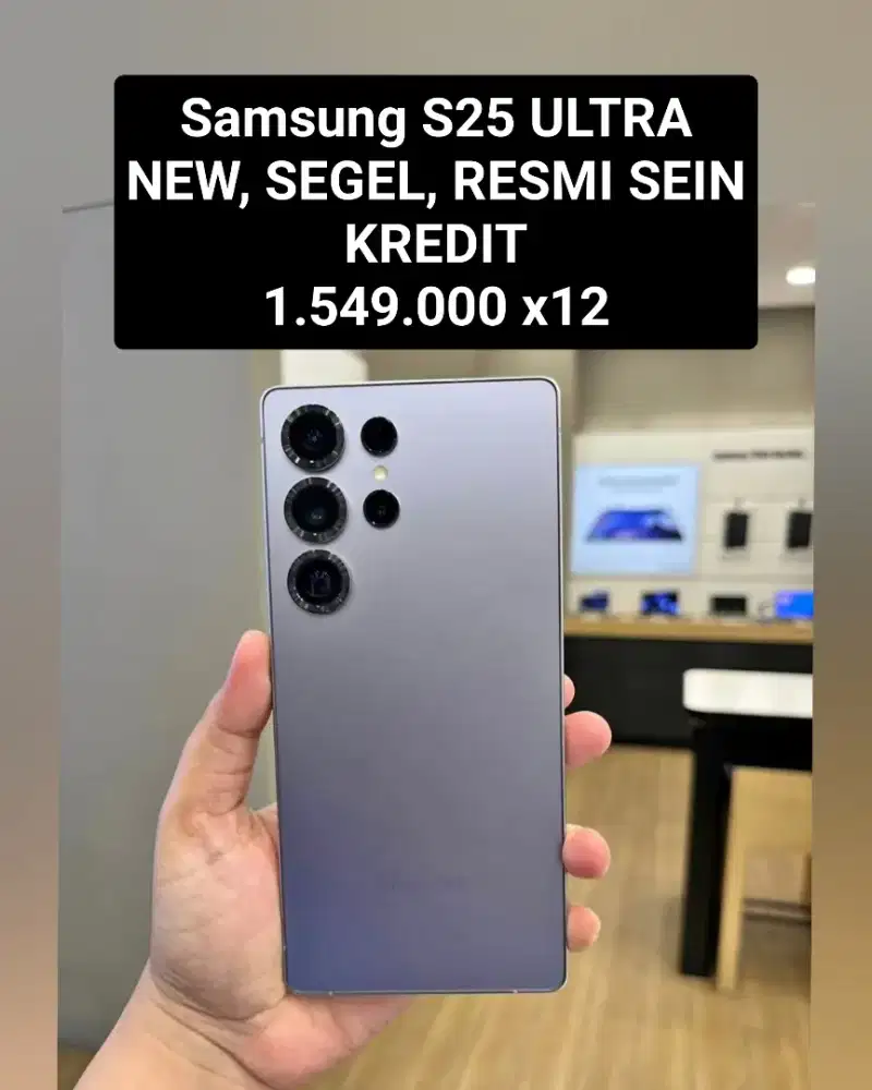 Cicilan 1.549 x12 ‼️ Samsung S25 ULTRA NEW, SEGEL GARANSI RESMI SEIN