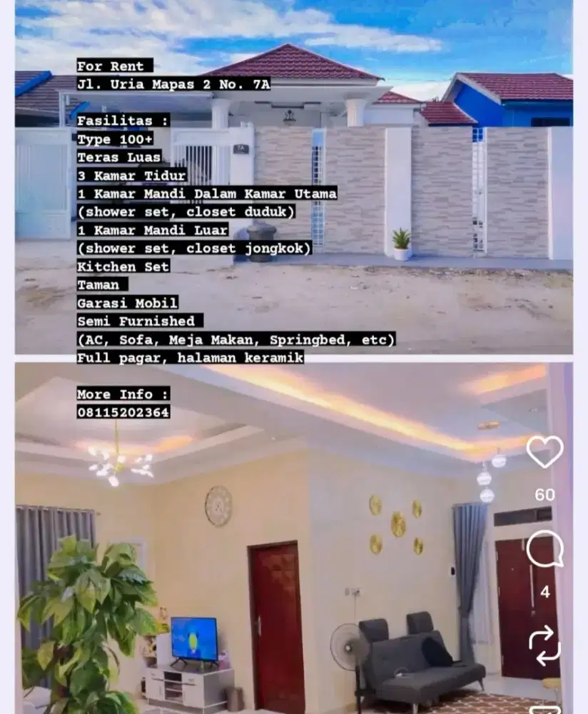 DISEWAKAN / DIKONTRAKKAN