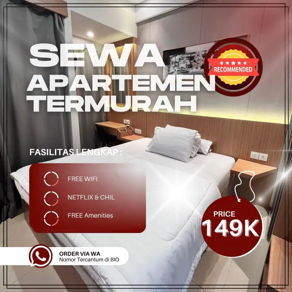 Sewa apartemen Springwood Residence Tangerang Harian/Transit Termurah