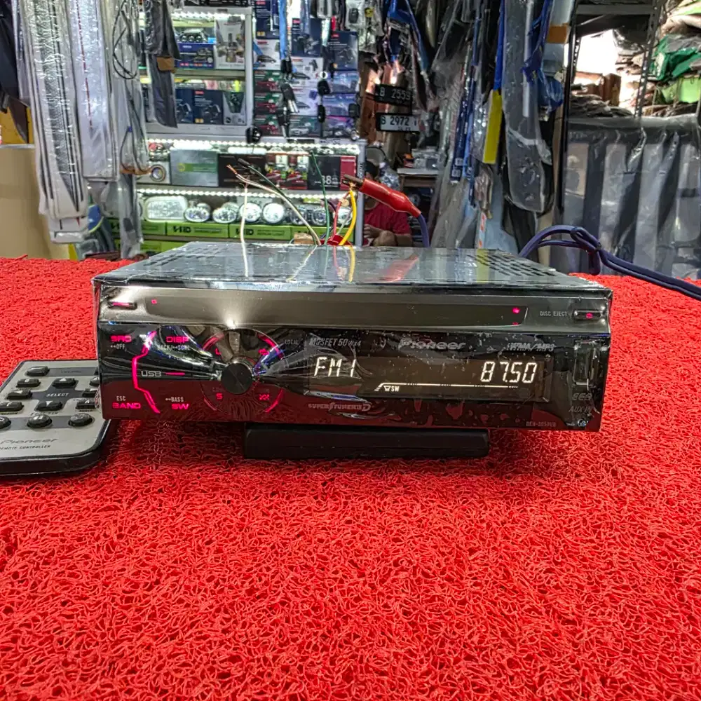 Head Unit Single Din Pioneer DEH-3050UB USB sudah dipasang Bluetooth