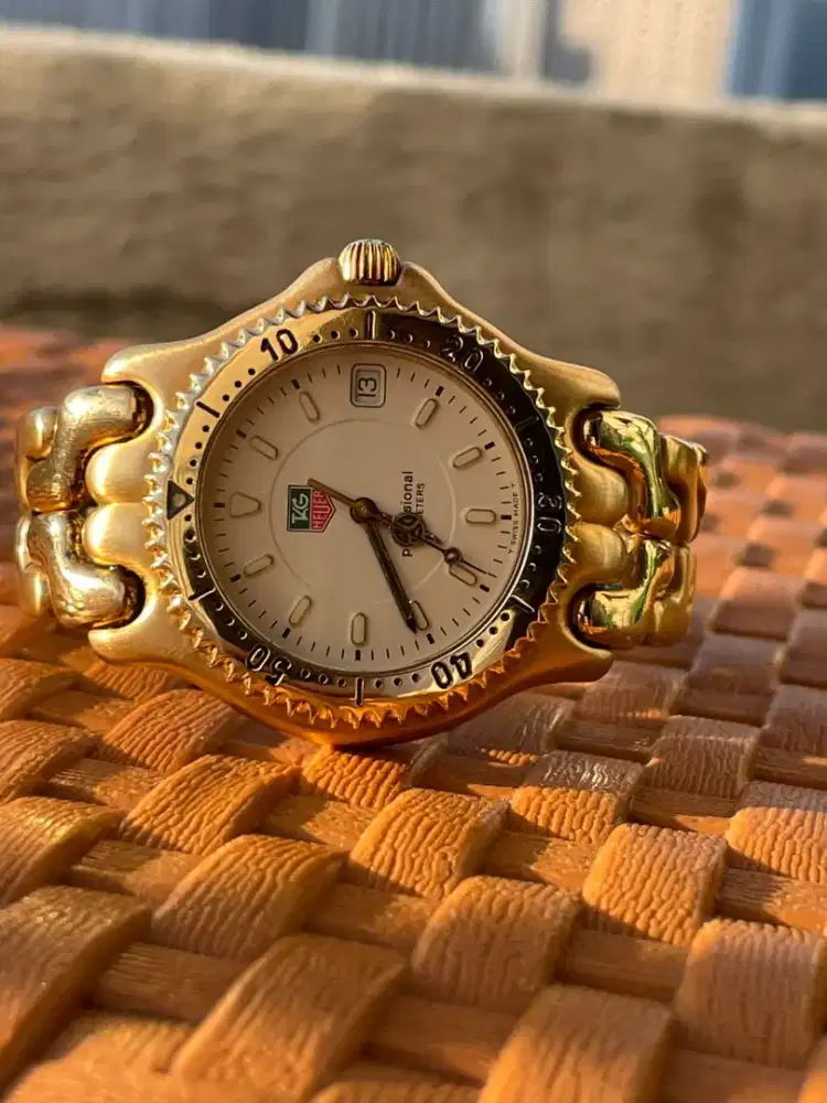 Jam tangan tag Heuer fish Bone all Gold