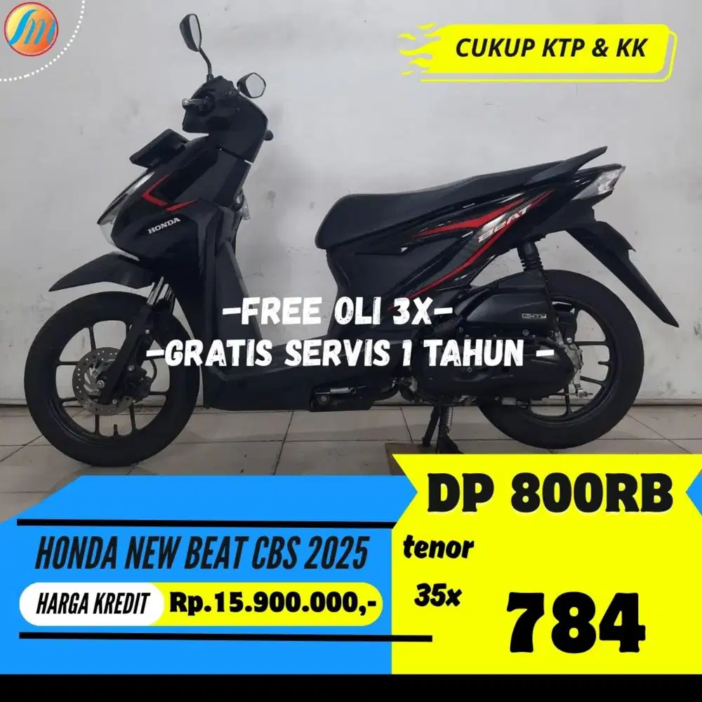 HONDA NEW BEAT CBS 2025 KREDIT DP 800RIBU ANGSURAN SANGAT TERJANGKAU